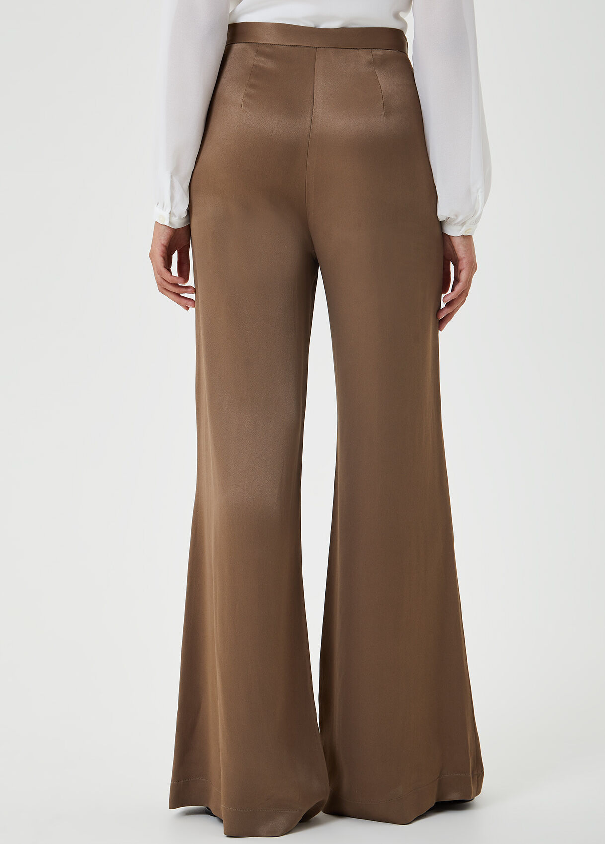 Satin trousers